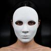 Maska na twarz DIY Pusta Biała Cosplay Rysowana Ręcznie Pogrubiona Plastikowa Maska Karnawałowa Maskarada Halloweenowe Kostiumy Akcesoria