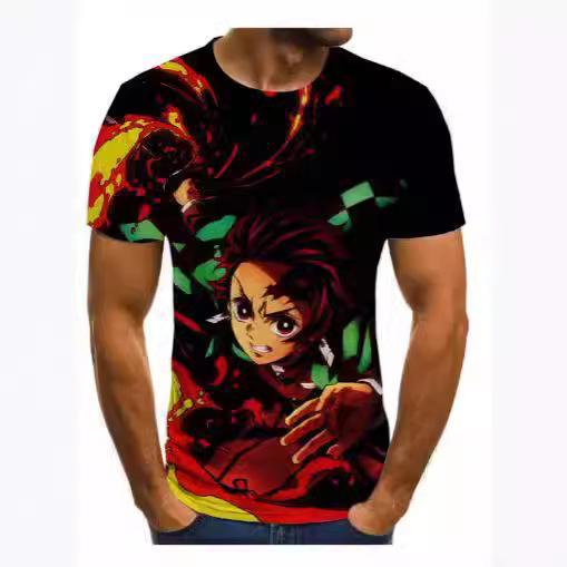 Ghost Annihilation Blade 3D Printed T-Shirt Men's and Women's Summer Fashion Casual Short Sleeve Neutral Harajuku Street Trend Super
