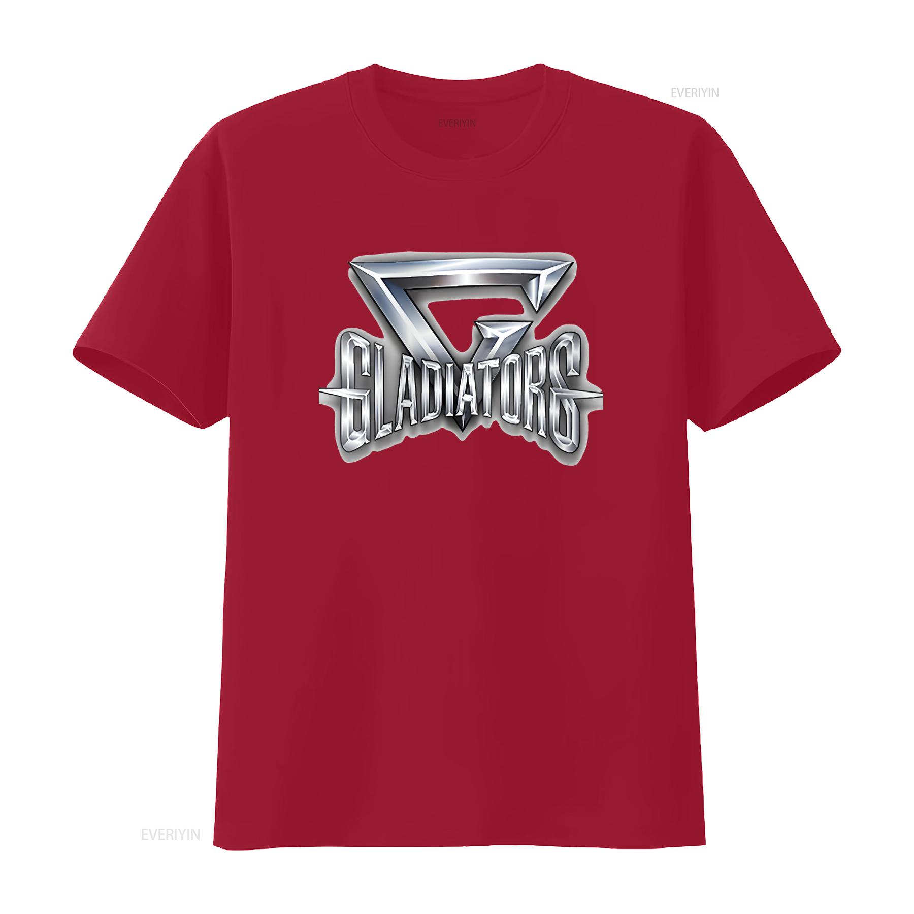Gladiators Logo 90s Retro TV Show Vintage T Shirt Top The Wolf Design vintage Washed streetwear Casual graphic S