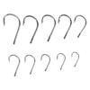 500PCS 10 Sizes Carp Fishing Hooks High Carbon Steel Fly Fishing Hooks  Trout Fishing