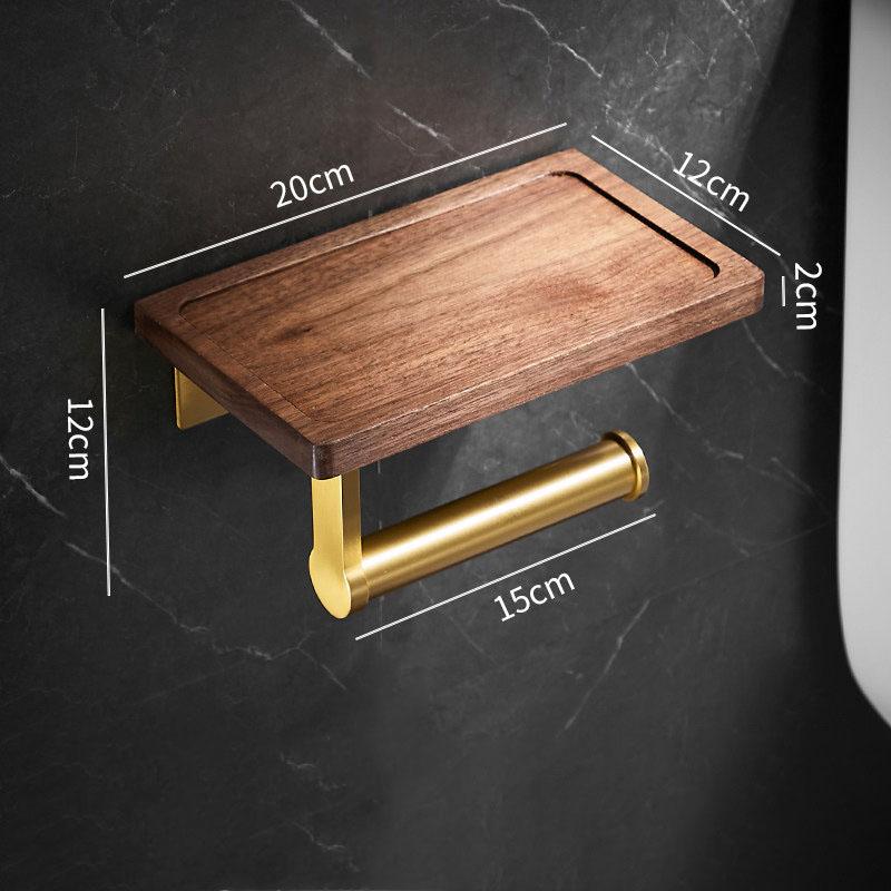 

Деревянный держатель для туалетной бумаги, матовое золото, настенный держатель для бумажных полотенец, коробка для салфеток, корзина для салфеток