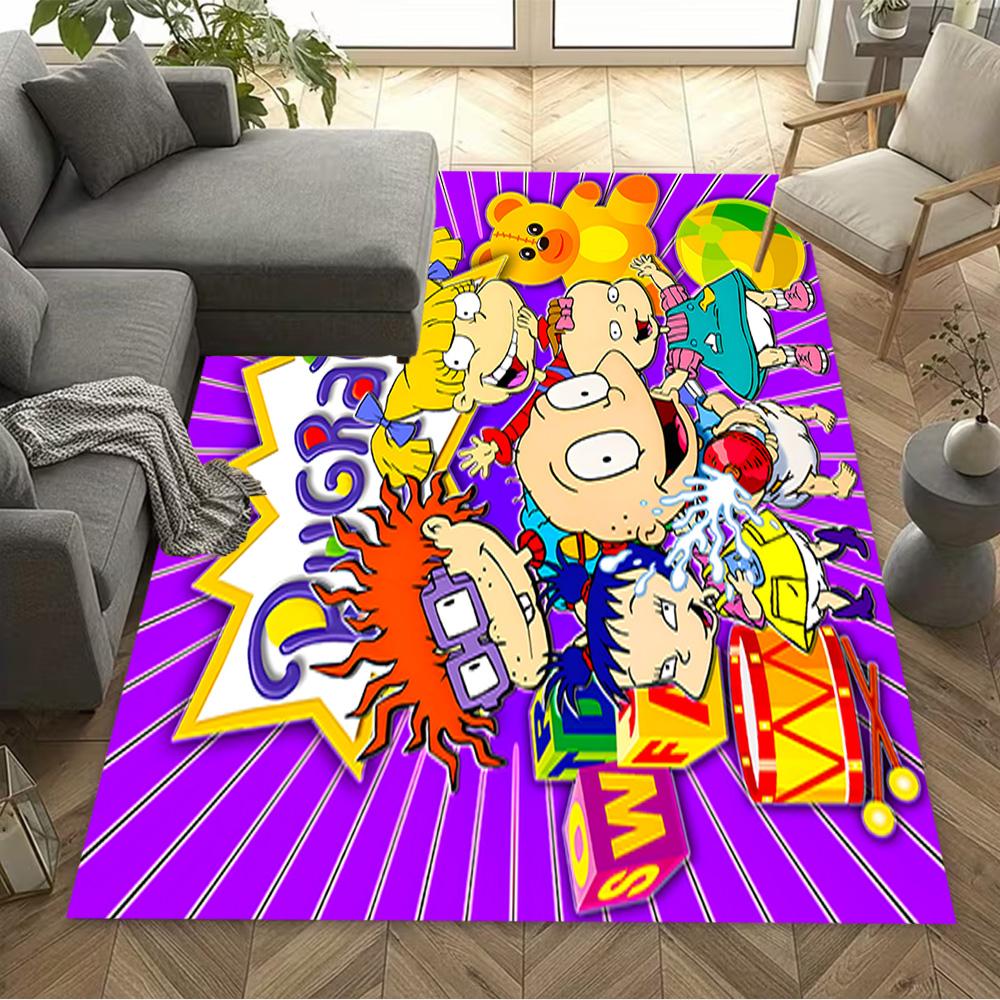 Rugrats Adventure Time Floor Mat Perfect for Kitchen Living Rooms Dormitory Bedrooms Antislip Carpet Decorate Offices Perfect Gift for Friends & Famil
