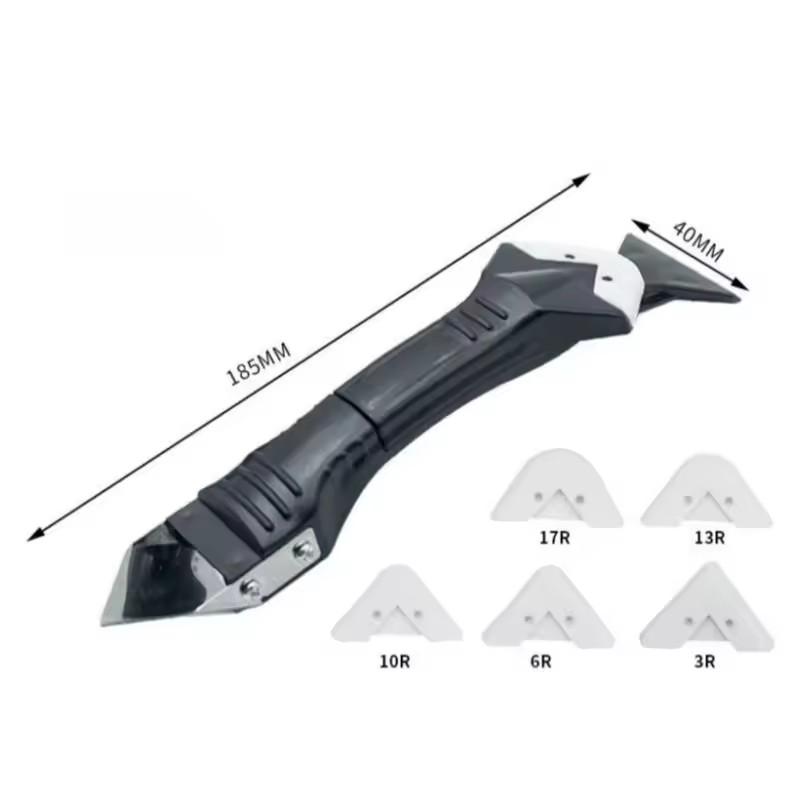 Multipurpose 9-in-1 Spatula Caulking Tool Silicone Caulking Tool Joint Sealant Spreader Spatula Scraper for Tile Window Grout