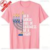 Hanukkah Light Jewish Graphic Tshirt Unisex Cotton Crew Neck Streetwear Printed Tshirt Top Oneck Shortsleeve Tees