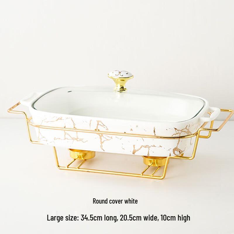 Qianxing Ceramic Double-Handle Pot with Rack