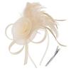 Retro Feathers Mesh Headband Luxury Fascinator Headdress Fashion Wedding Handband  Girls