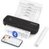 MUNBYN A4 Portable Mobile Printer for Home and Office Use, Perfect for Studying, Business Trips, Smartphones, and More, Bluetooth Connectivity, Compat