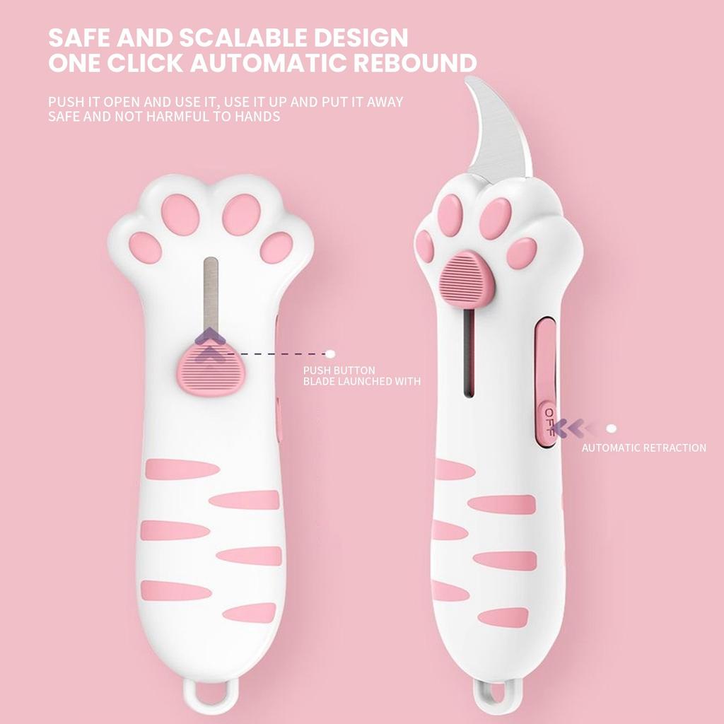 Niedliches Auspackmesser, Niedliches Bastelmesser, Ausziehbare Schneideschere