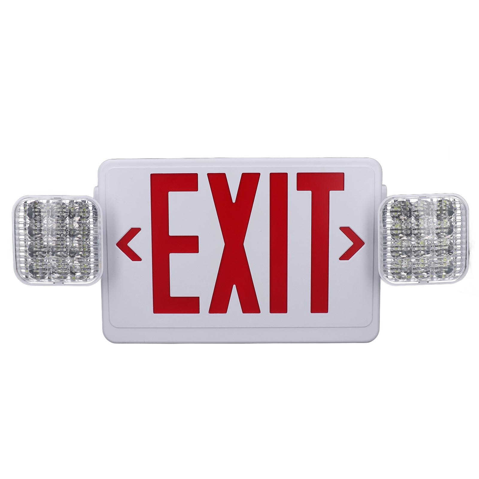 

Светодиодный аварийный светильник «Выход», огнестойкий корпус, двойной свет, красный знак «Выход», с резервным питанием от батареи