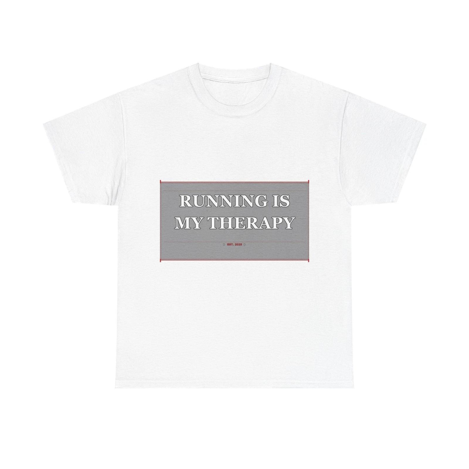 Running Is My Therapy - Funny Unisex T-Shirt Gift Idea XL
