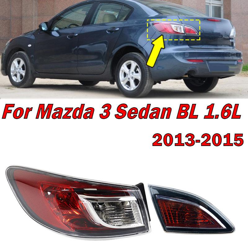 For Mazda 3 Sedan BL 1.6L 2013 2014 2015 Rear Tail Light Turn Signal Lamp Exterior Accessories Taillight Housing Without Bulb
