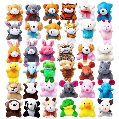 JOYFY 12/36/72 Pack Mini Animal Plush Toy Assortment Bulk Stuffed Animals for Kids Plush Keychain Halloween Party Decoration