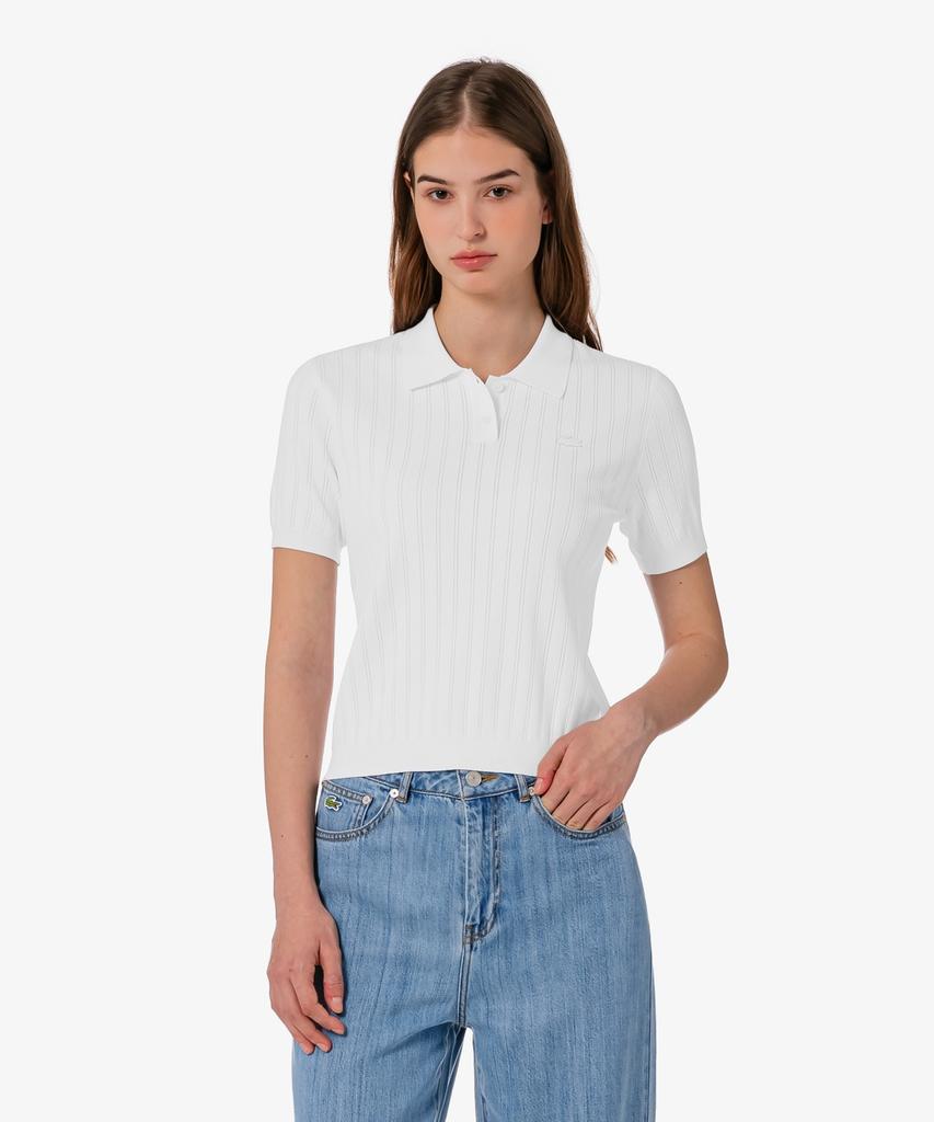 LACOSTE Women'S Golf Scalloped Polo Sweater Af331E-56G 001