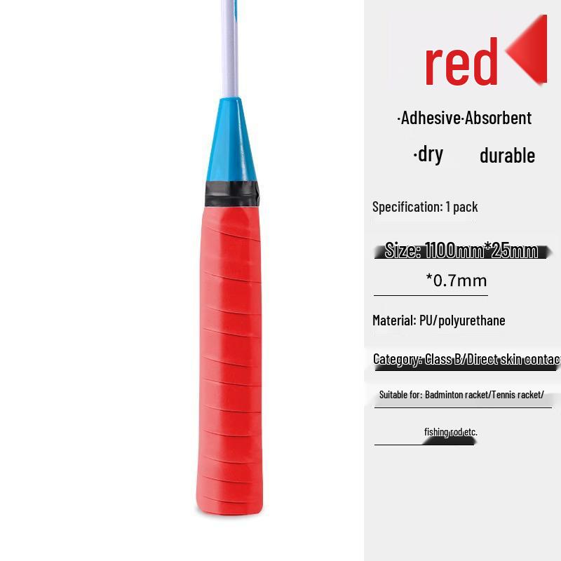 Anti-Slip Shock-Absorbent Overgrip for Rackets & Fishing Rods