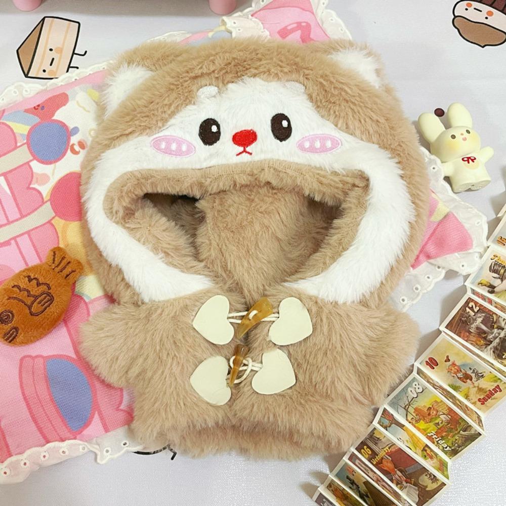 Cartoon Cat 20cm Cotton Doll Clothes Plush Coat No Attributes Dolls Clothes  Doll Accessories