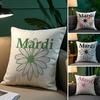 Luxury M-MiuS M-mius Pillow Case Plush Fabric Soft Double Sided Print Sofa Cushion Cover Throw Pillow Covers