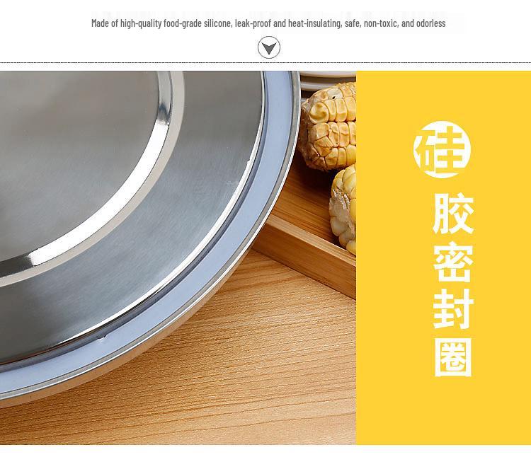 Large Capacity 304 Stainless Steel Insulated Bucket - 3-Layer Thickened Sealed for Rice, Soup, Tea, Hot Water, and Soy Milk