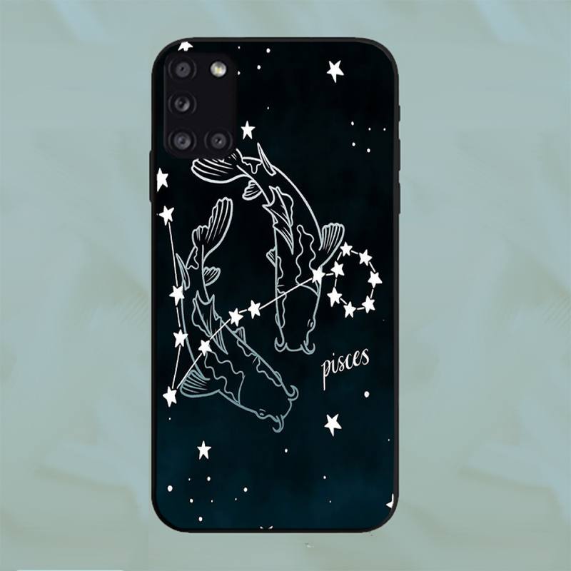 

Милый блестящий чехол для телефона со знаками зодиака созвездия для Samsung Galaxy S21 A51 A50 A71 A52 A72 S20 A21S Note 20 10Lite Plus Samsung S20FE