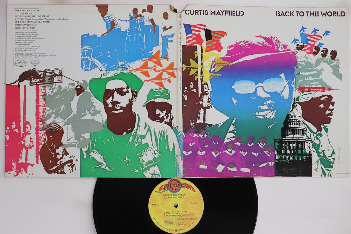 

LP Record CURTIS MAYFIELD - Back To The World CRS8015 CURTOM 1973 US Soul/Funk Used