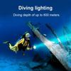Super 8000LM XHP120 LED-dykningsficklampa Ultraljust undervattensljus Kraftfull Scuba Dive Torch IPX8 Vattentät Dyklykta