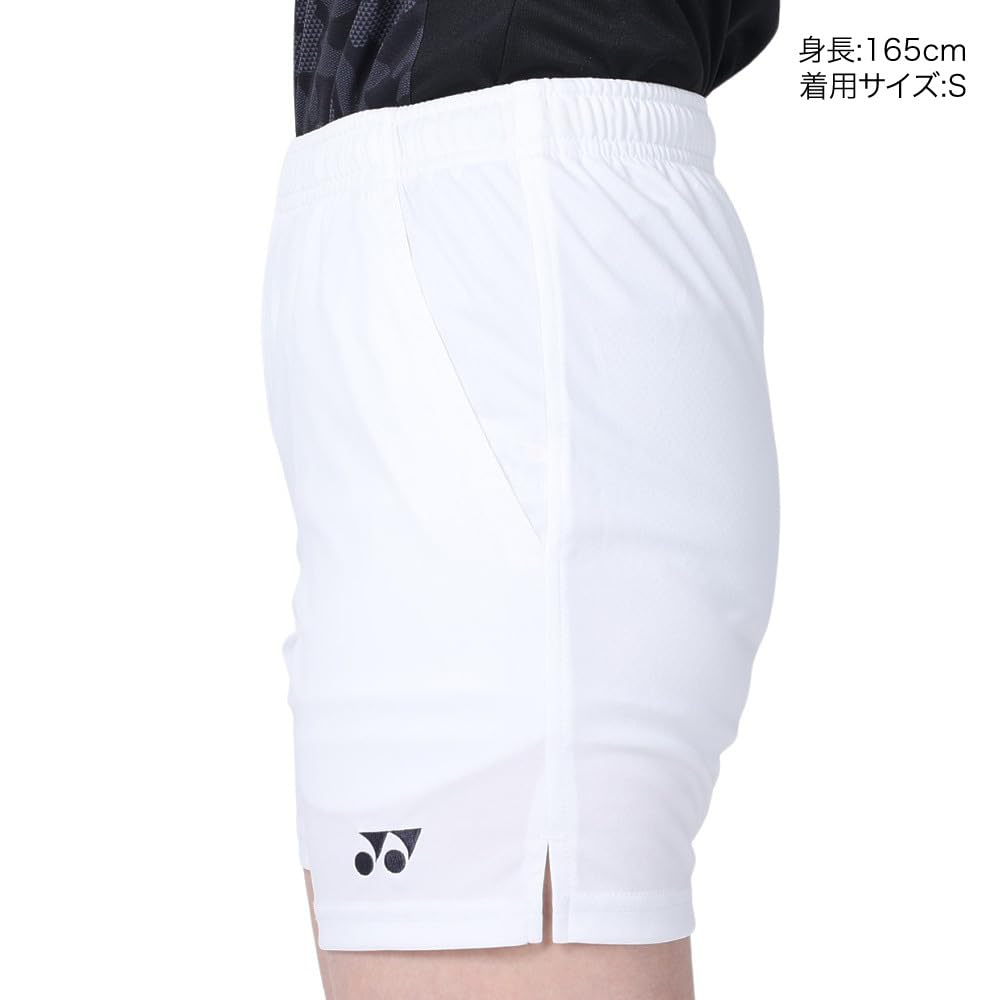 YONEX Gestrickte weiße mittellange Damen-Shorts, 25068, (011),