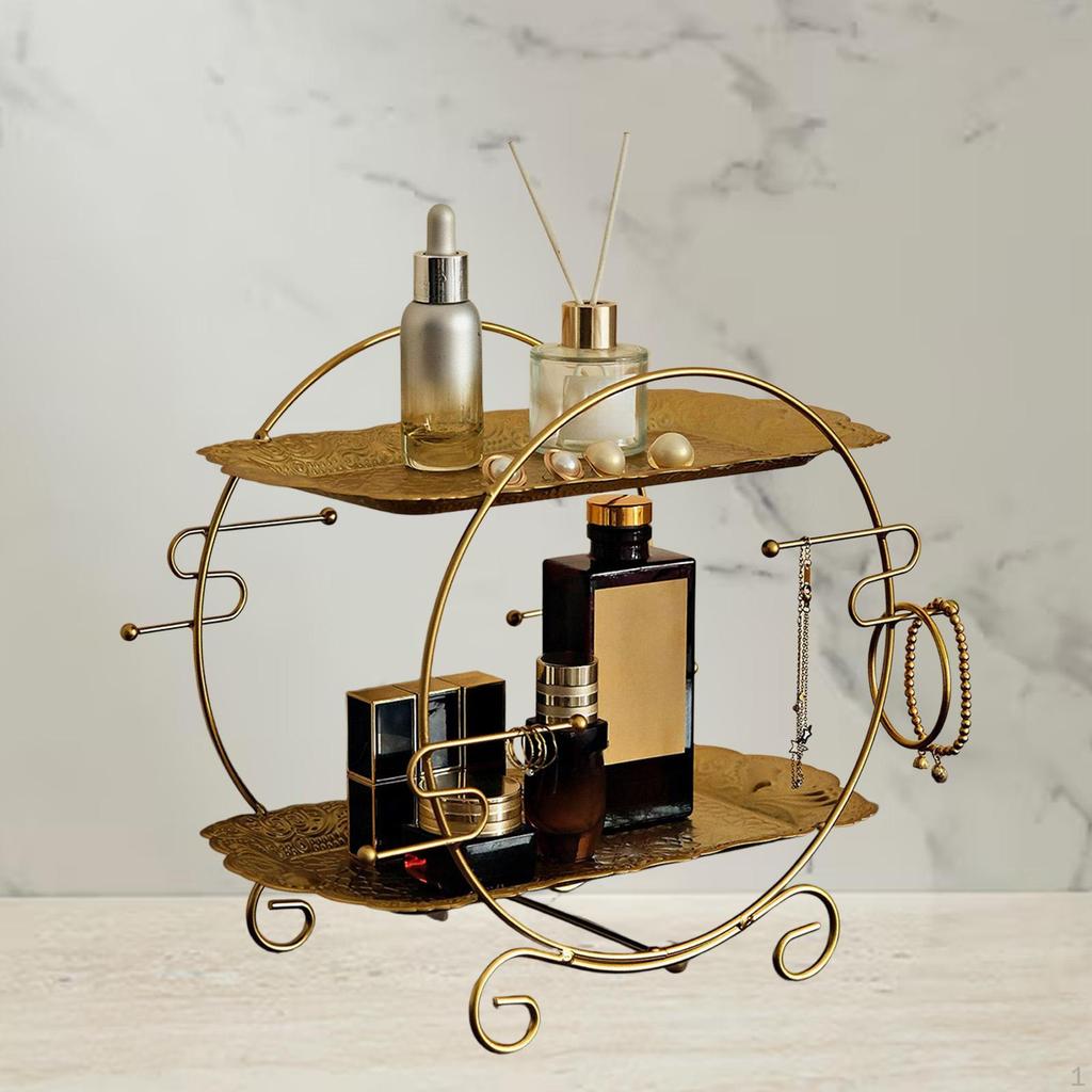 Makeup Organizer Cosmetic Holder Desktop Skincare Storage Display Rack Perfume Stand for Shelf