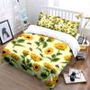 Sunflowers, leaves, bees, ladybugs. Bedding sets Duvet cover sets Duvet covers Pillowcases(1*Duvet Cover 2*Pillowcases without duvet insert)