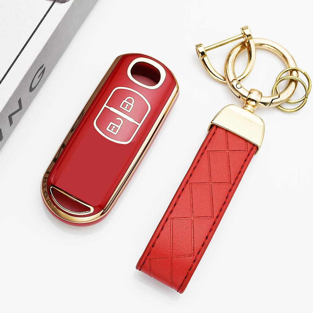 Tpu Car Key Case Cover 2 Buttons For Mazda 2 3 6 Atenza Axela Demio Cx-5 Cx5 Cx-3 Cx7 Cx-9 Cx30 Sell Fob Holder Keyless