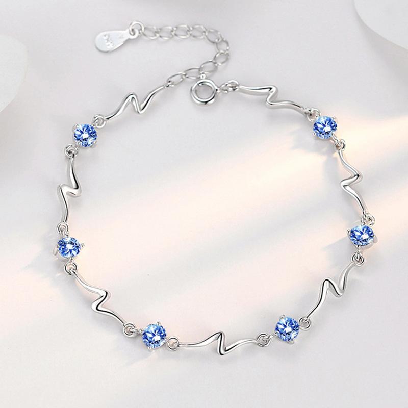 New 925 Sterling Silver Bracelet AAA Zircon High Quality Romance Bracelet Chain For Women Engagement Party Wedding Jewelry Gift