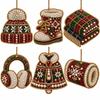 6pcs/set Acrylic Round Board Suncatcher Craft Kit Christmas Decor Craft  Christmas Festival