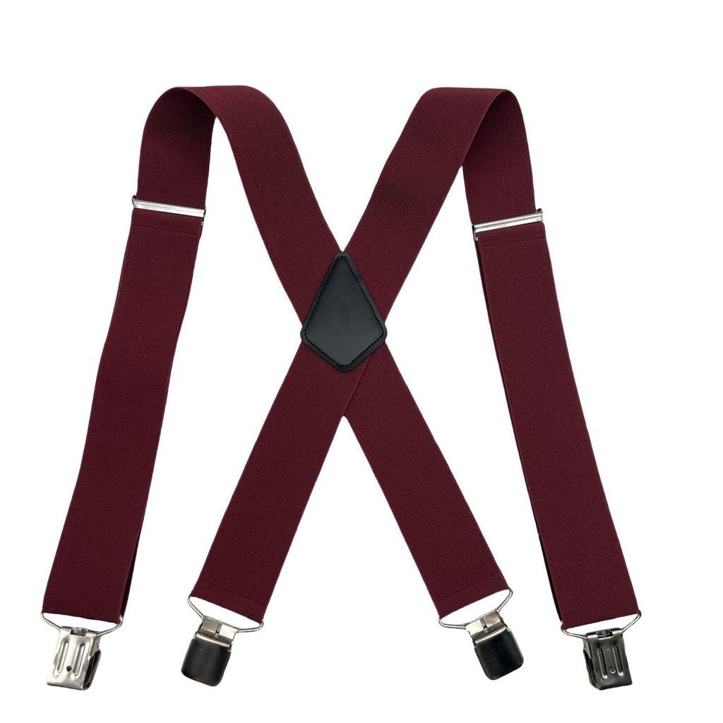 Y-Shaped Adjustable Elastic Suspenders with Strong Clips for Parties
