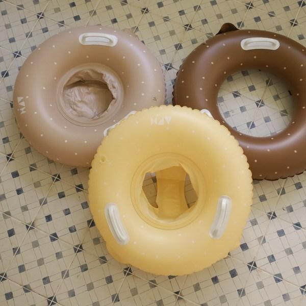 All for Home Donut Emotional Baby Tube KC Certified Cushion Walker, Lemon Cream, 1 Piece, Korean Water Fun Items