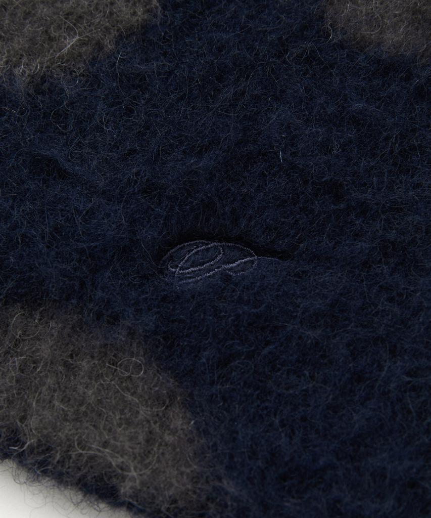 POEV Fluffy Dotted Knit Beanie - Navy