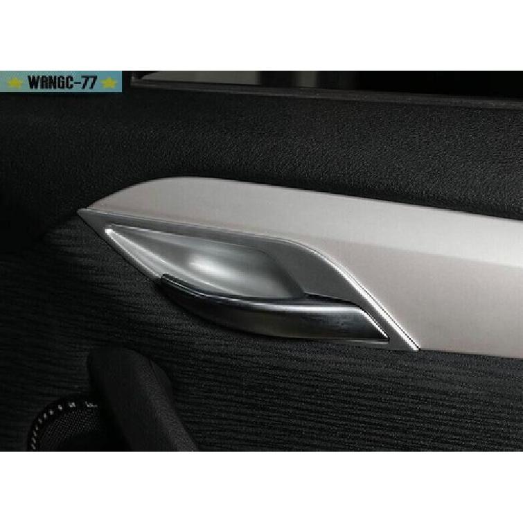 Fits For BMW X1 E84 2010-2014 2015 ABS Silver Interior Door Bowl Cover Trim 4PCS