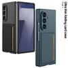 Samsung zFold7 Ultra-Thin Business Style Phone Case with Card Holder and Anti-Drop Protection