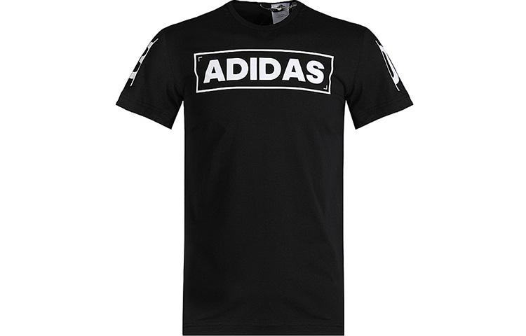 

Adidas T Shirts Men s Black Crew Neck Moderate Straight Fit CV4536 S