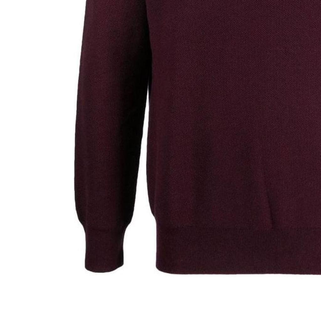 Polo Ralph Lauren Solid Color Zip High Neck Sweater Men sweater Burgundy 710888900-005