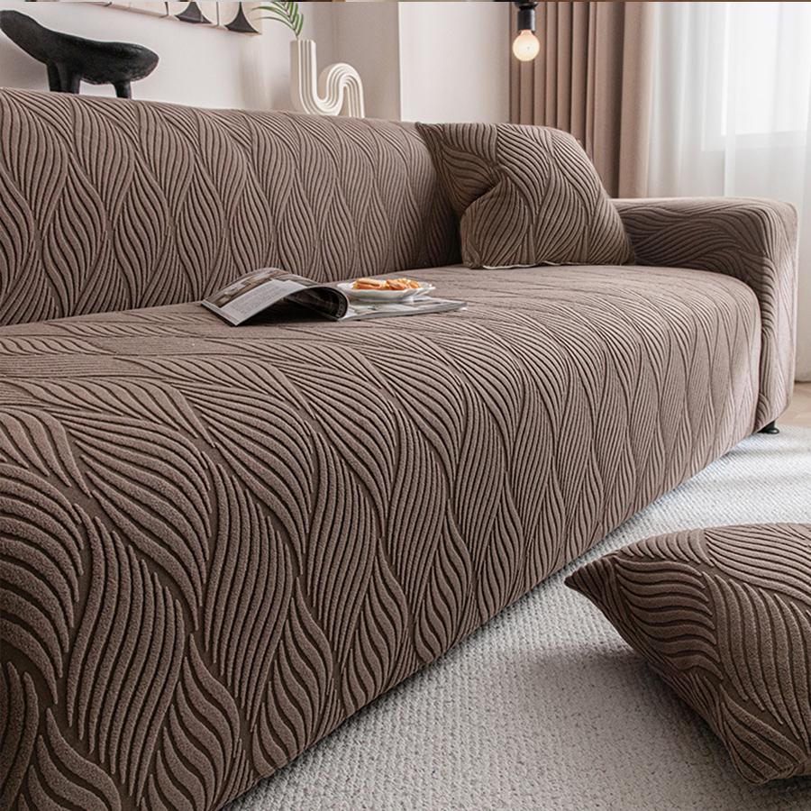 2pcs Jacquard Elastic Sofa Cover Thicken Dust Cover Sofa Pad Four Seasons Universal Couch Protector Covers