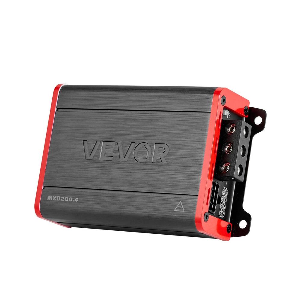 Car Audio Amplifier, 4-Channel Bridgeable Car Amplifier, Multichannel Class D Stereo Amp, Max. 4 X 120W At 4 Ohms / 4 X 200W At 2 Ohms, High Output,
