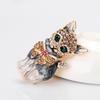 Vintage Luxury Enamel Elephant Brooches For Women Men Rhinestone Animal Dog Moon Star Brooch Pins Clothes Jewelry Accessories