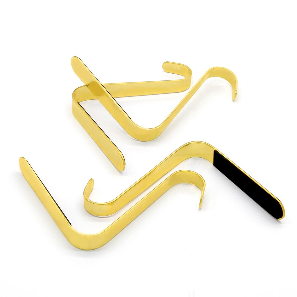 Christmas Fireplace Stocking Hanger Metal Mantel Hanging Hooks Multi-Use Stocking Pendant Hooks for New Year Decorations