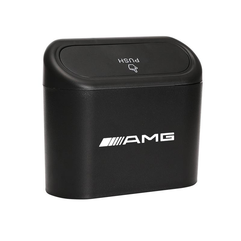 Hanging Car Trash Can Vehicle Garbage Dust Case Storage Box For Mercedes Benz AMG CLA GLA W203 W210 W211 W213 W204 Accessories QN1