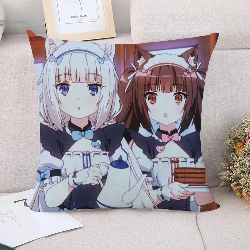 

Наволочка Подушка NekoPara Диванные подушки Подушка для пары Наволочки x Чехлы для декоративных подушек Наволочки Осенний декор Дом 66x66cm слоновая кость