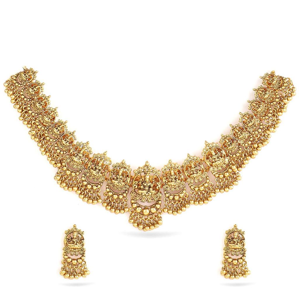 Necklace Set Temple Traditional Stylish Jewellery Gift for Women & Girls