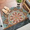Simple Nordic Style Semi-circular Bath Mat Non-slip Bedroom Carpet High Quality Absorbent Mat Home Decoration Entrance Door Mats