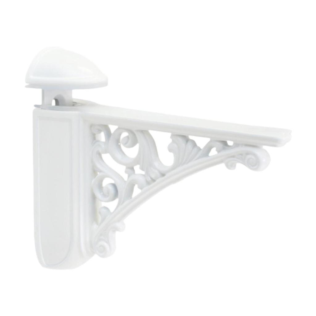 Glass And Wood Shelf Bracket Wall Mount, Decorative Replacement Bracket, Antique Wall Bracket for Bathroom, Home, Living Room