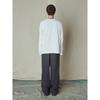 Saendeusaundeu Biker Waffle Long Sleeve Tshirt Ivory