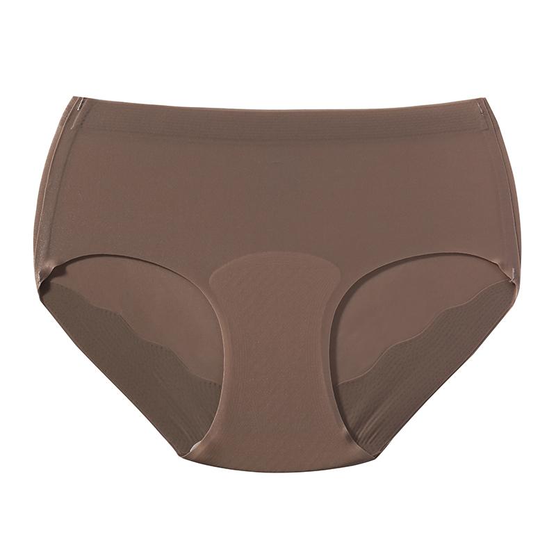 TERMEZY Women's Sexy Mid-Rise Briefs Solid Color Ultra-Light Second-Skin Panties Invisible Seamless Breathable Triangular Underwear