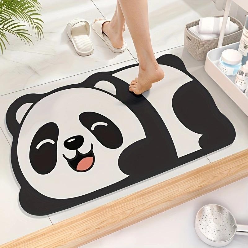 Cute Cartoon Pattern Non-slip Mat Entrance Door Mat Diatomaceous Earth Absorbent Quick Drying Cushion Suitable For Toilet Door