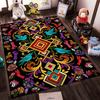 Colorful Abstract Carpet with Birds, Floral Patterns, and Geometric Shapes Suitable for Use As an Anti-slip for Living Room Bedroom Sofas